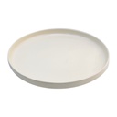 PLATO TENDIDO DE CERAMICA BLANCO REF:HM2025/TJL-25ST1216020  Ø20CM   