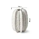 FLORERO CERAMICA BLANCO/BEIGE REF:HM1732/GDZ23X361 13X20CM