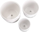 MACETA SETX3 DE CERAMICA 21X18CM, 17X14CM, 14X11CM