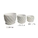 MACETA SETX3 DE CERAMICA 21X18CM, 17X14CM, 14X11CM