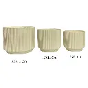 MACETA SETX3 DE CERAMICA 21X18CM, 17X14CM, 14X11CM