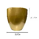 MACETERO DORADO 32X30.5CM