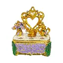 JOYERO COQUETA METAL ENLOSADO 7X5X9CM