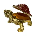 JOYERO COQUETA METAL ENLOSADO 7X5X9CM