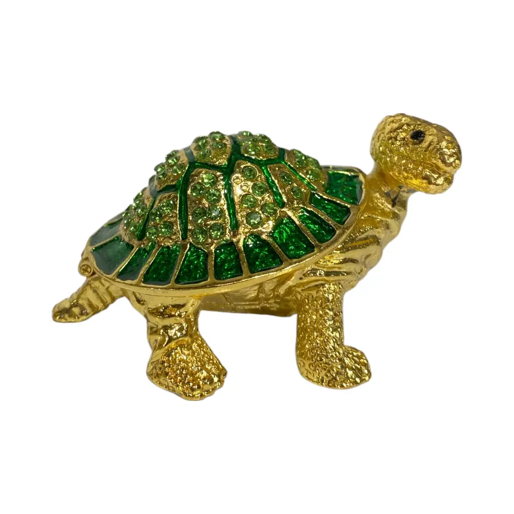 JOYERO COQUETA METAL ENLOSADO 7X5X9CM