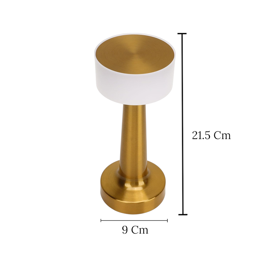 LAMPARA METALICA USB/RECARGABLE TOUCH 9X21.5CM