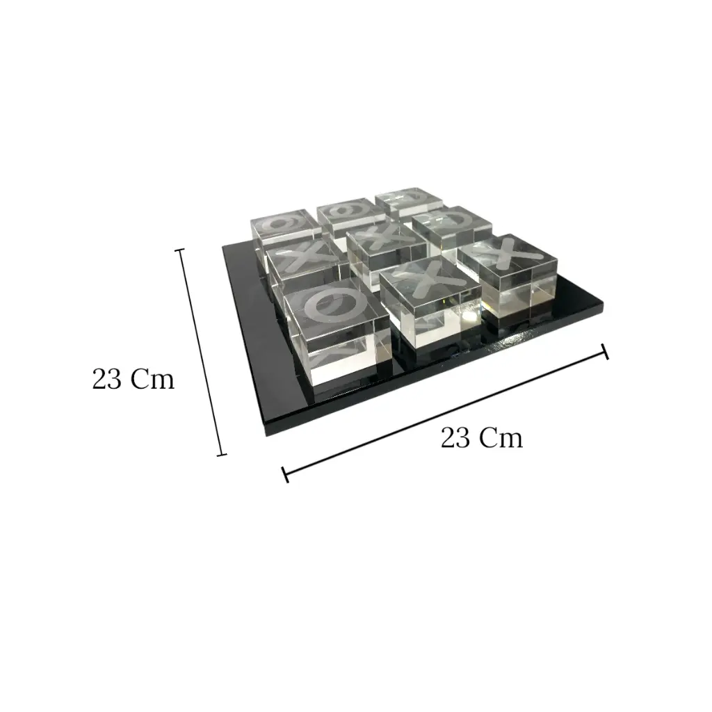 JUEGO DE MESA TRES EN RAYA MADERA/METAL 23X23X4,5CM 