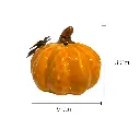 CALABAZA DE CERAMICA COLORES SURTIDOS, HOJAS DE HIERRO, 9X8CM