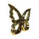 MARIPOSA DE PORCELANA DORADA 17.5X3.5X15.5CM 