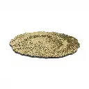 PLATO BASE PVC DORADO CON TEXTURA 32CM