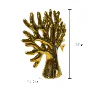 ARBOL DE LA VIDA CERAMICA/DORADO 15X4.5X17CM