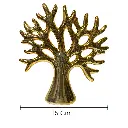 ARBOL DE LA VIDA CERAMICA/DORADO 15X4.5X17CM