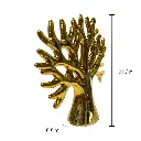 ARBOL DE LA VIDA CERAMICA/DORADO 20X6X21CM