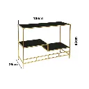 CONSOLA METALICA C/REPISAS DE VIDRIO REF:ES29768 100X35X80CM (copia)