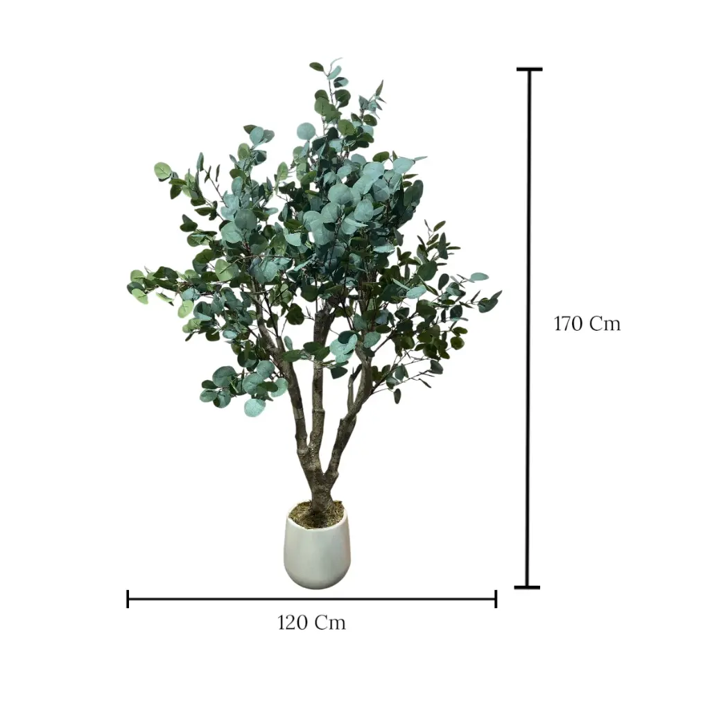 EUCALIPTO ARTF. CON MACETA DE CERAMICA 170CM