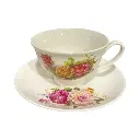 TAZA C/PLATO MAGNOLIA CERAMICA SETX2PCS. 250ML