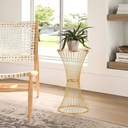 FI-2024-522 MESA ESQUINERA METAL Y VIDRIO 40X79CM
