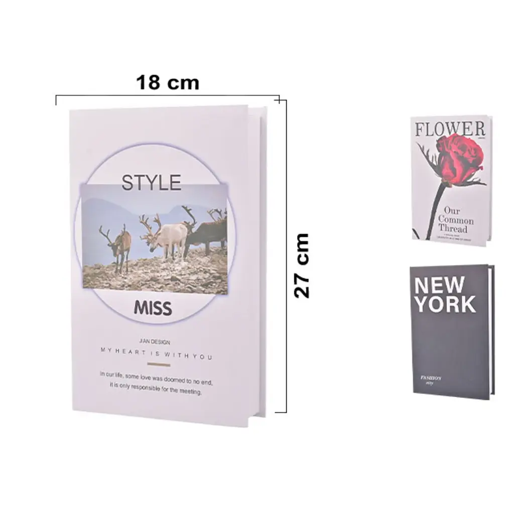 ES24834 LIBRO DECORATIVO 17X27X4.5CM