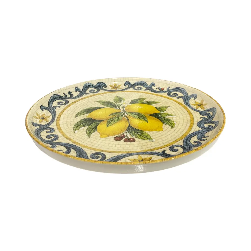 PLATO LIMON DE PORCELANA 27CM