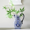 JARRA CURVA BLUE DECOR JAPANESE CERAMICA AZUL 25X15CM - PT71-017
