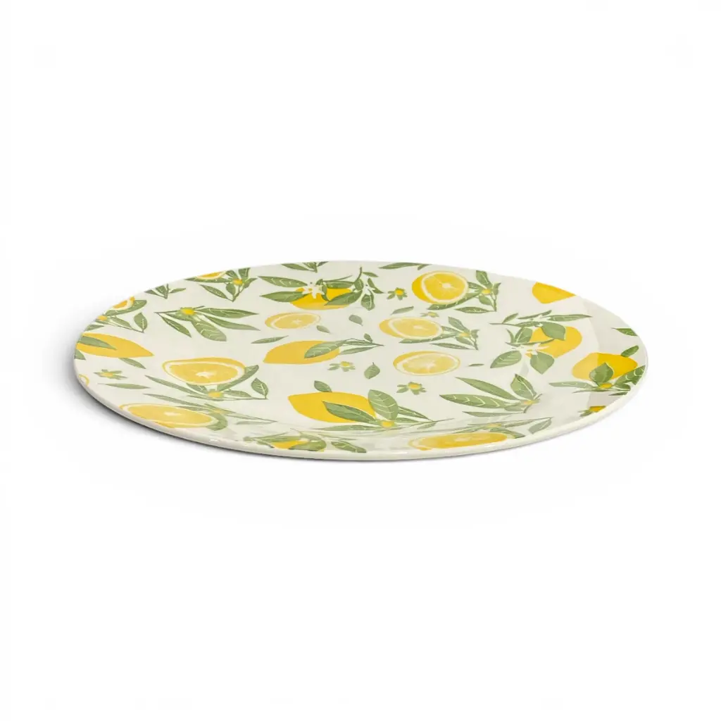 PLATO DISEÑO LIMON DE PORCELANA 27.5CM