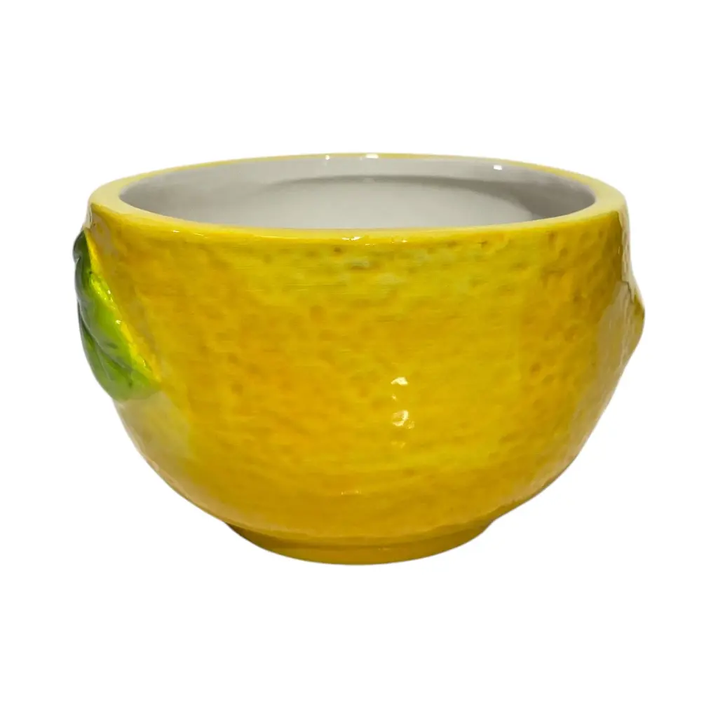 POZUELO DE CERAMICA CON DISEÑO DE LIMON 13.5X8CM