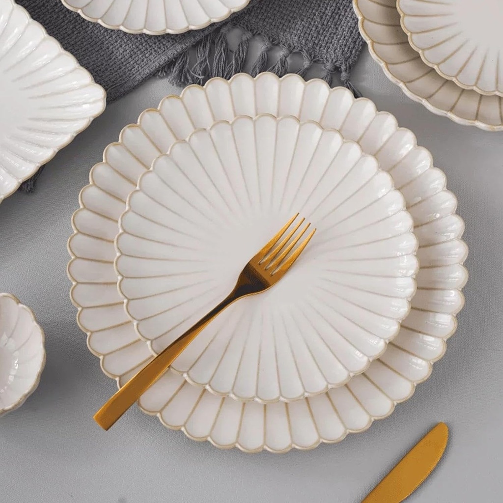 PLATO TENDIDO CERAMICA REF:HM1461/TJL-25ST626108 25CM
