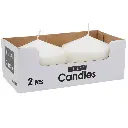 VELA DEC. SETX2PCS. BLANCA REF:ES29287 7X5CM