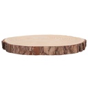 BANDEJA O BASE DE MADERA TRONCO 29X29X2CM