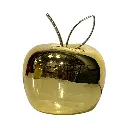 Manzana Decorativa de Cerámica Premium, estilo Glam. 8x9cm