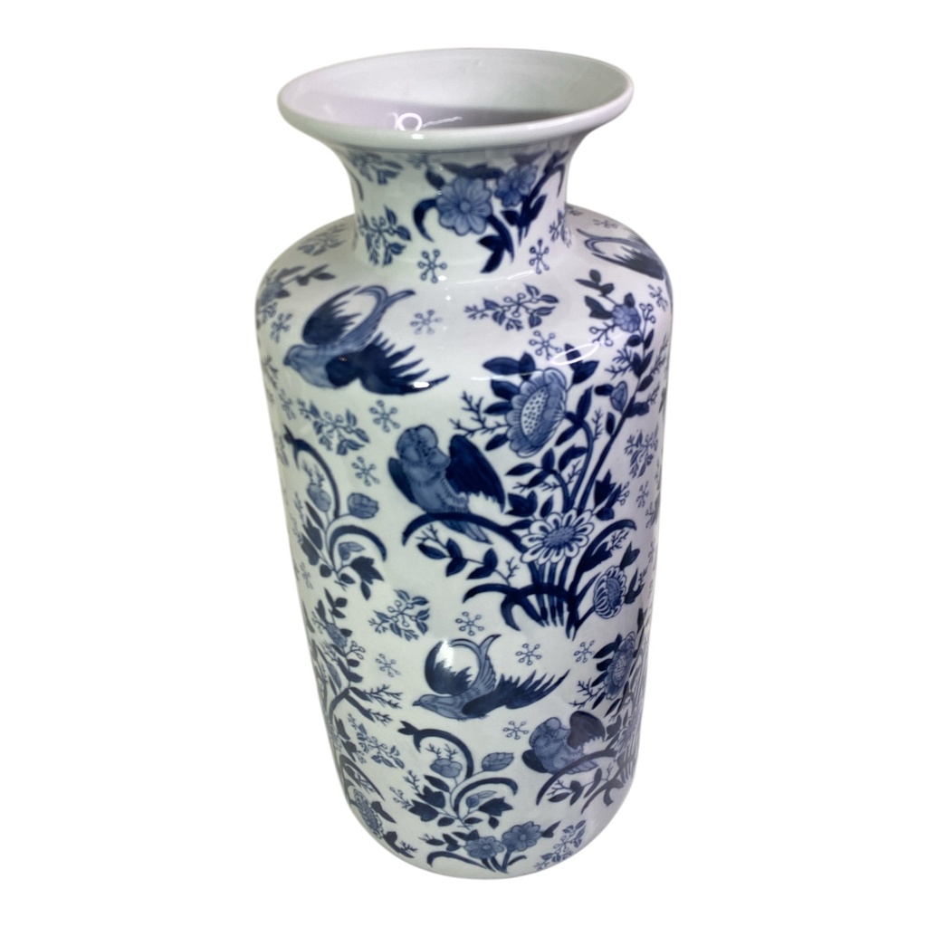 PT71-015 FLORERO CERAMICA AZUL 18X43CM