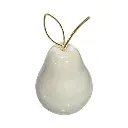 Pera Decorativa de Cerámica Premium, estilo Glam. 7.5x12cm