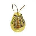 Pera Decorativa de Cerámica Premium, estilo Glam. 7.5x12cm