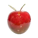 Manzana Decorativa de Cerámica Premium, estilo Glam. 9x10 Cm.