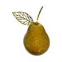 Pera Decorativa de Cerámica Premium, estilo Glam. 7x12cm