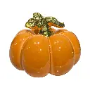 Calabaza Decorativa de Cerámica, Elegancia Otoñal Rehecha con Estilo Moderno 11x10cm