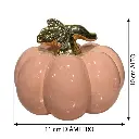 Calabaza Decorativa de Cerámica, Elegancia Otoñal Rehecha con Estilo Moderno 11x10cm
