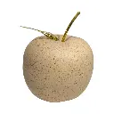 Manzana Decorativa de Cerámica Beige, estilo Nórdico, Minimalista. 10x12cm