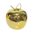 Manzana Decorativa de Cerámica Premium, estilo Glam. 11x11cm