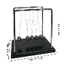 Péndulo de Newton Premium – Base de Madera y Acero Inoxidable. 