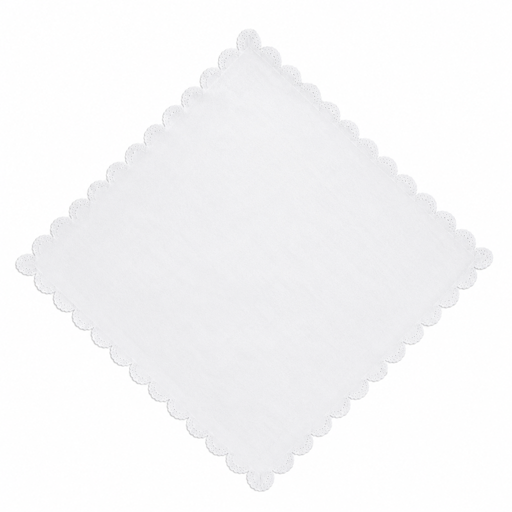 Servilleta blanca traslúcida 40x40cm 