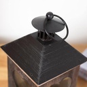 FAROL NAVIDEÑO DE MADERA/METAL  27 CM