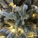 Árbol de Navidad Nevado de Lujo con Luz Led Cálida 180cm