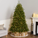 Árbol de Navidad Pre-iluminado Artificial Luces LED Cálida 240cm  