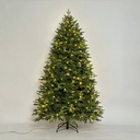 Árbol de Navidad Pre-iluminado Artificial Luces LED Cálida 240cm  