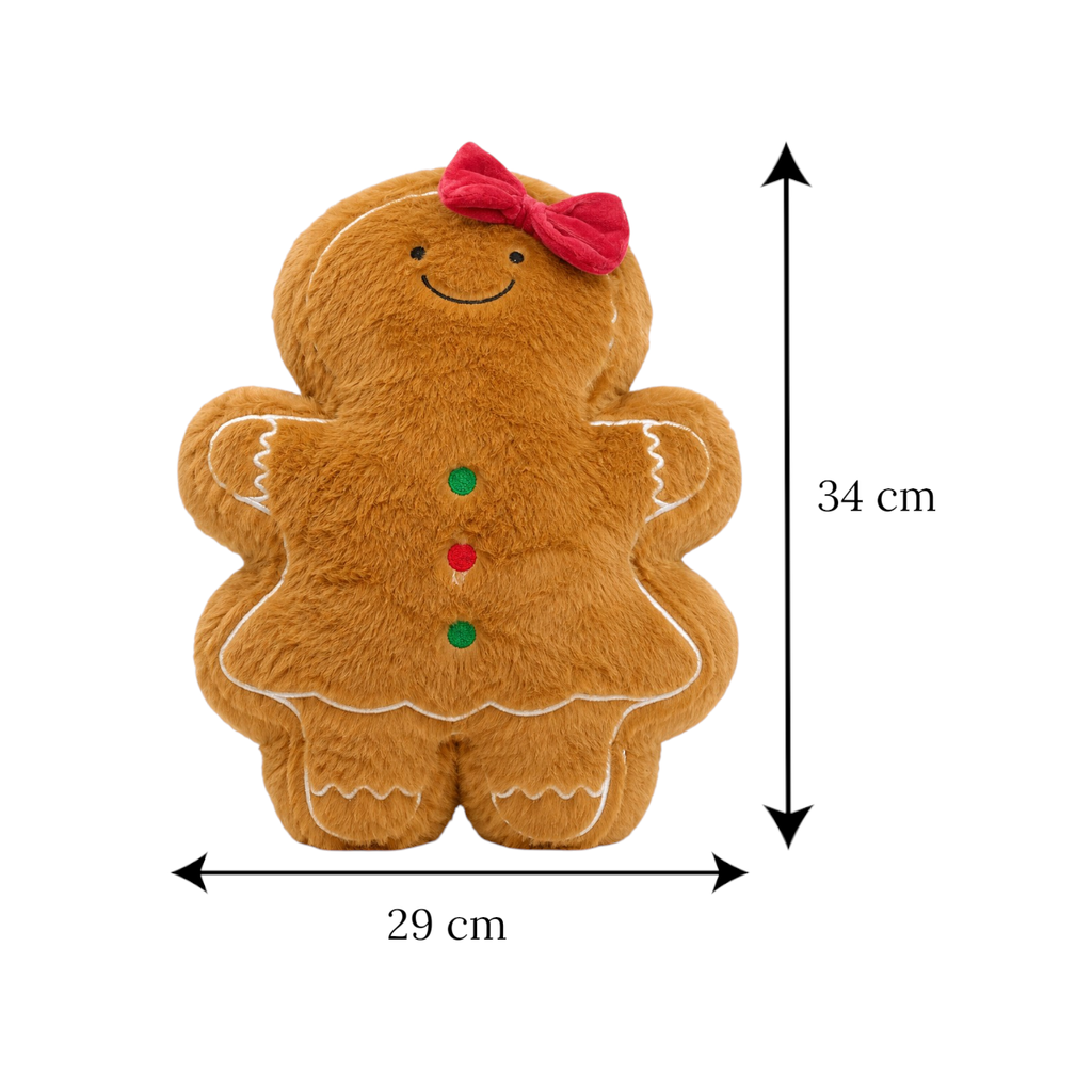 Chojín Navideño Muñeca Jengibre. 29x34cm  