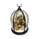 Nacimiento en Cúpula con luz y musical, 3AA1.5V o USB C. Ø26cm x 35cm 