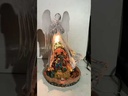 Nacimiento en Angel acrílico, con luz y musical, 3AA1.5V o USB C. 18x16x30.5cm  
