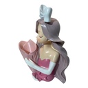 DAMA COQUET FLORERO POLIRESINA 25X12X31CM