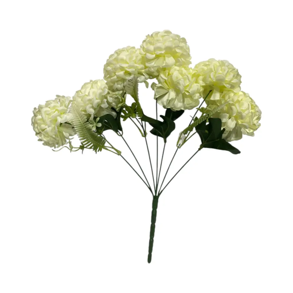 Flor artificial, 2 colores tela y pvc, 43cm  